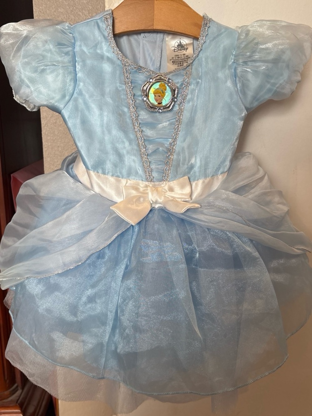 Disney Light Blue Cinderella Dress with White Bow